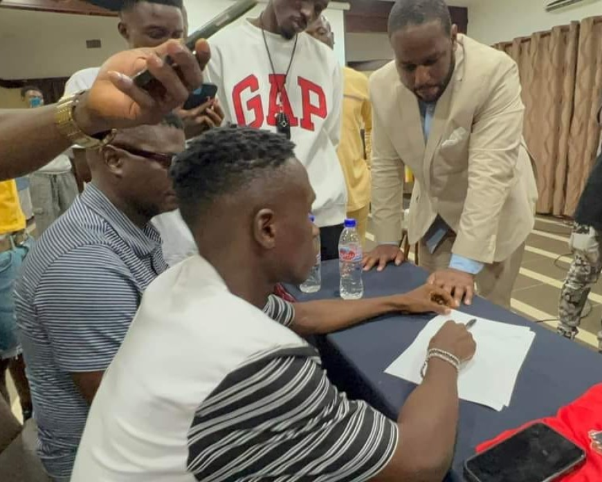 LIB Muzik Signs Uprising Artist Spiz6 Official with LRD$20M and a New Vehicle