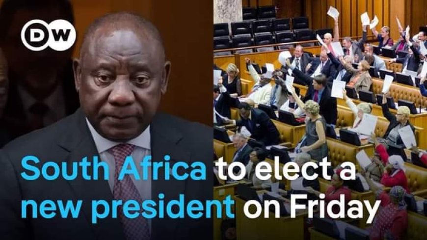 South African Parliament Set to Elect New President Tomorrow.