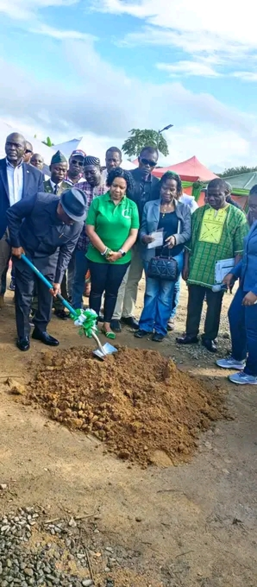 Pres. Boakai Breaks Ground for the Construction of a Modern School in Gorlorqhumah, Margibi County