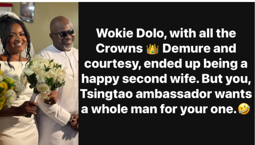 Wokie Dolo’s Wedding Sparks Debate as She Becomes a Second Wife