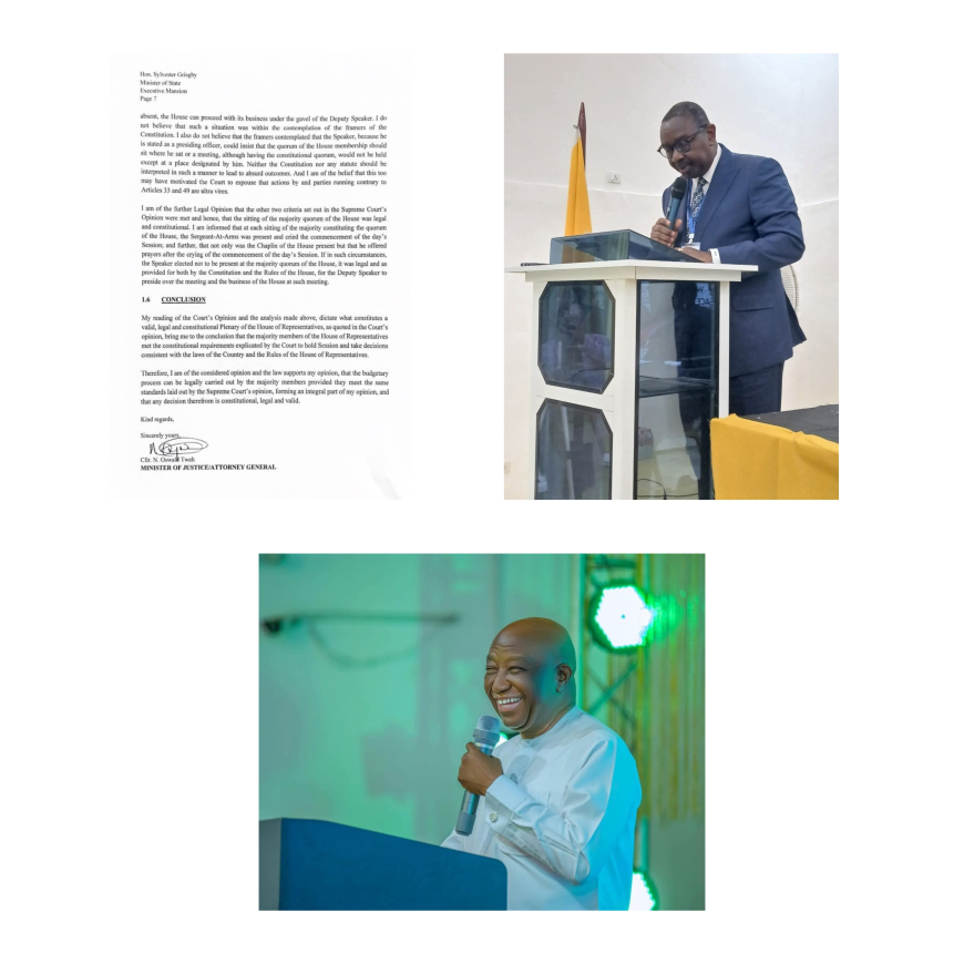 Breaking News: President Joseph Boakai Endorses Majority Bloc Speaker Richard Koon Legislative Process
