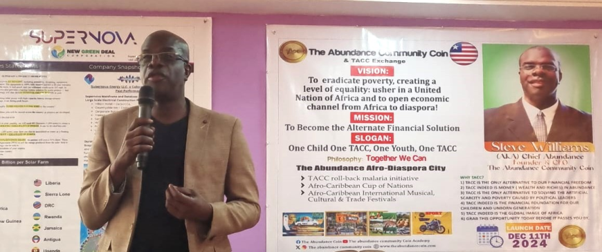 TACC Unveils Crypto currency and Renewable Energy Projects in Liberia