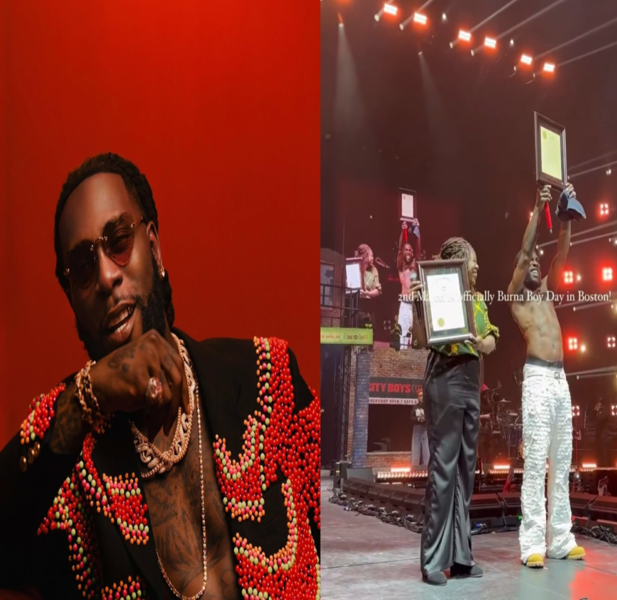 Nigerians reflects on Burna Boy Historic Feat As March 2nd Officially Declared "Burna Boy Day" in Boston, Capital of Massachuset.