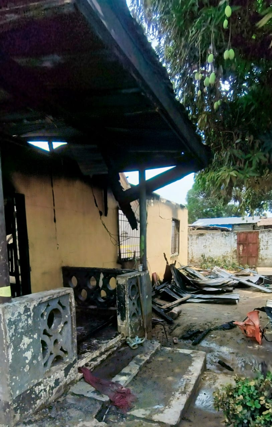 Tragic Fire Incident Leaves Two Disabled Orphans Dead, Several Others Homeless