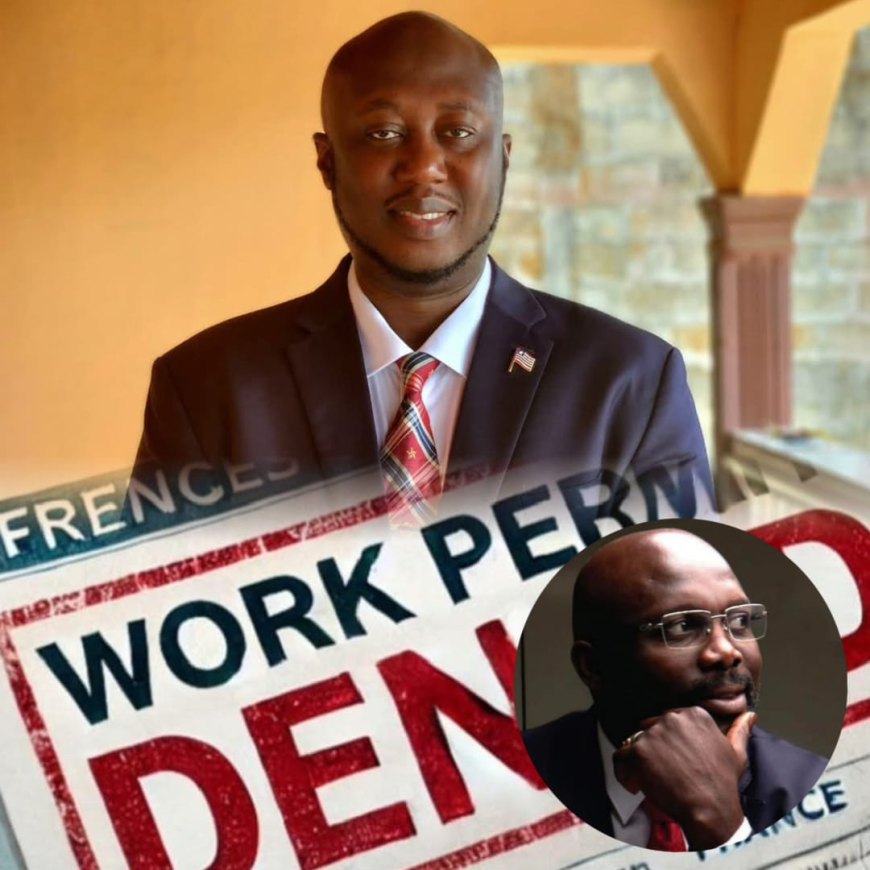 Presidential Appointee Fadiga Allegedly Denied Work Permit over Death Threats against former President Weah