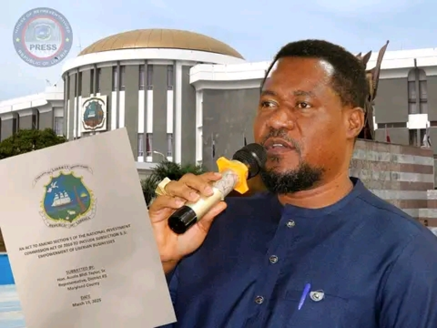 Lower House to Appraise Draft Bill Aimed at Empowering Liberian-Owned Businesses