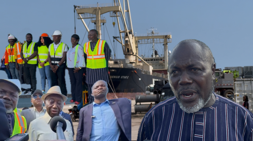 Unofficial Visit: President Boakai Visits Buchanan Port, Vows to Push for infrastructure Growth.