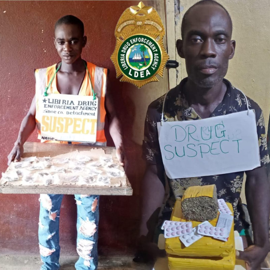 LDEA Confiscates Narcotic Drugs Worth over LRD 149,000 in Anti-drugs Operation in Sinoe and Bomi Counties