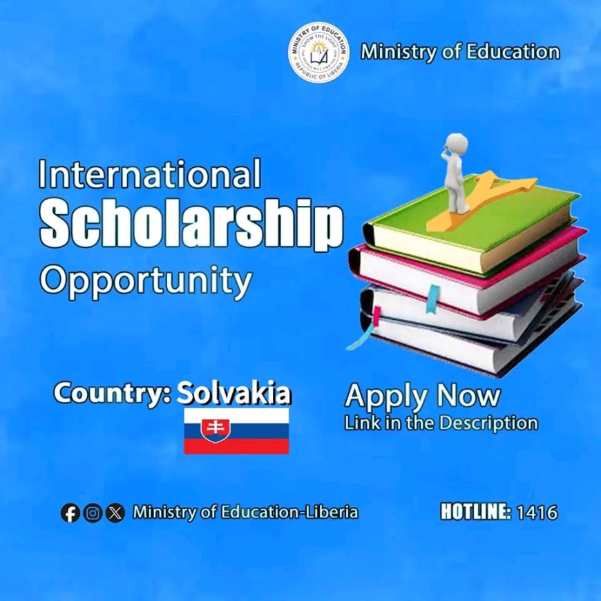 Slovakia Offers Fully Funded Scholarships to Liberian Students for 2025/2026 Academic Year
