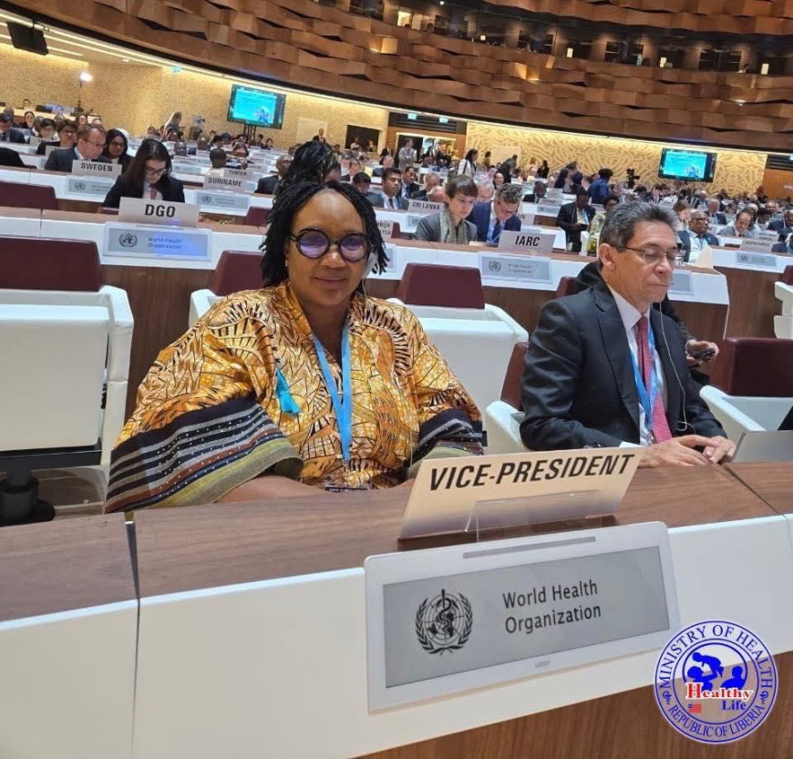 Liberia’s Health Minister Elected 3rd Vice President at World Health Assembly