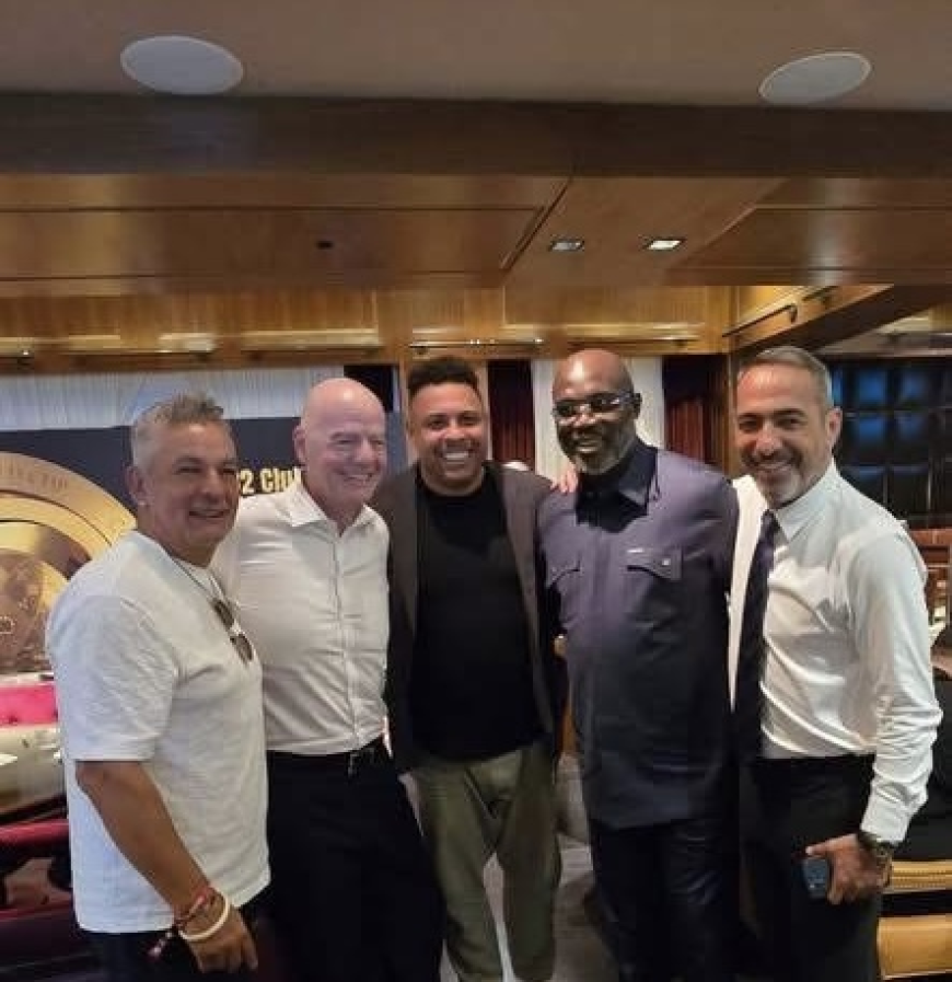 George Weah Attends FIFA Club World Cup on Special Invite