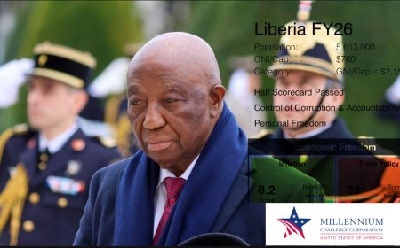 Liberia Improves Performance on MCC FY2026 Scorecard