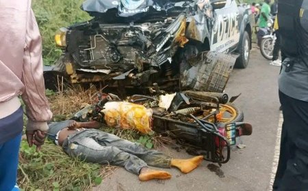 Two Persons Allegedly Killed After Motorcyclist Collides With Police Pickup Ahead of Escort
