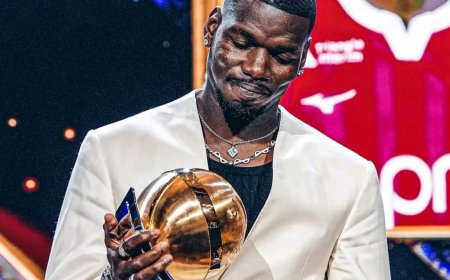 From Setback to Revival: Pogba Wins Global Soccer Best Comeback Award
