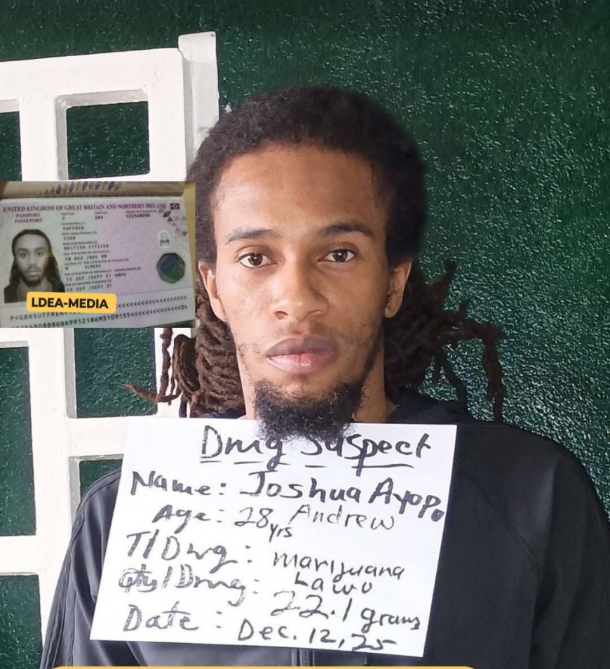 LDEA Arrests Two British Nationals with LRD 21.5M Worth of Cocaine and Marijuana