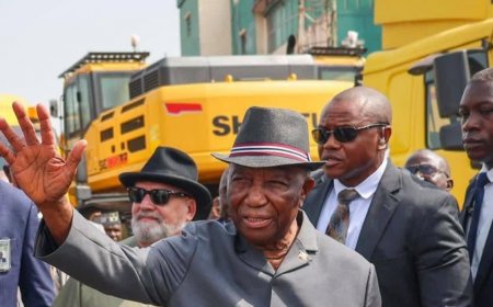 President Boakai Inspects First Batch of Yellow Machines at Freeport