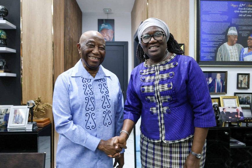 ‎Senator Varpilah Leads Engagement for Sports Academy in Grand Cape Mount