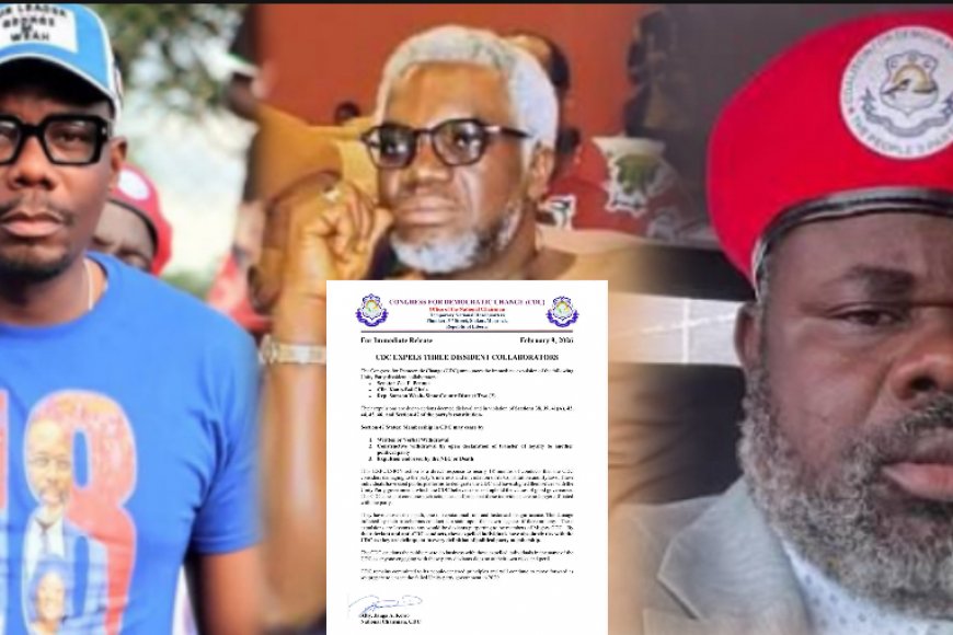 CDC Expels Senator Pennue, Cllr. Gbala, and Rep. Weah over Alleged Disloyalty