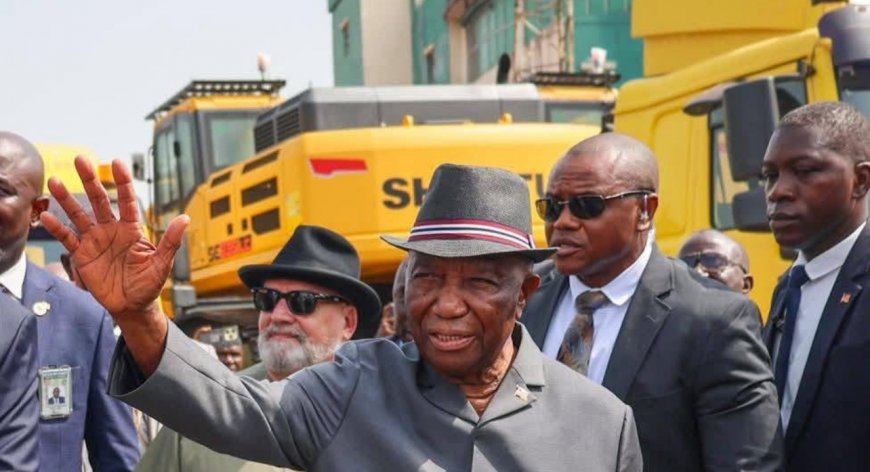 President Boakai Inspects First Batch of Yellow Machines at Freeport