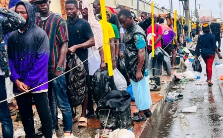 Soaked but Unshaken in Patriotism: Liberians Stand in Torrential Rain for AFL Recruitment Drive