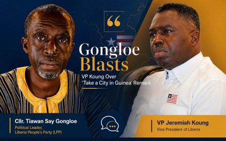 “‘Irresponsible, Reckless, and Inflammatory’: Gongloe Blasts VP Koung Over ‘Take a City in Guinea’ Remark”