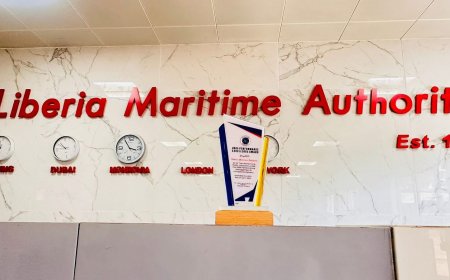 Liberia Maritime Authority Tops National Revenue Chart, Wins Highest Tax Remittance Award