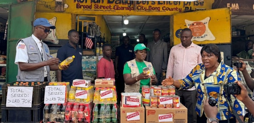 Commerce Ministry Seizes Over LD$70K Unwholesome Goods in Bong County