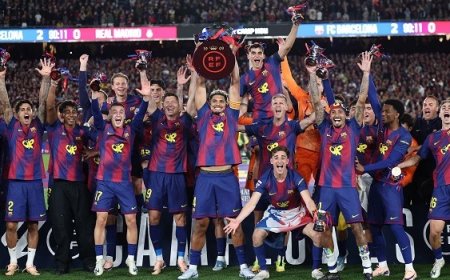 Barcelona Crowned 2025/2026 La Liga Champions After Crucial Win against Arch-rivals