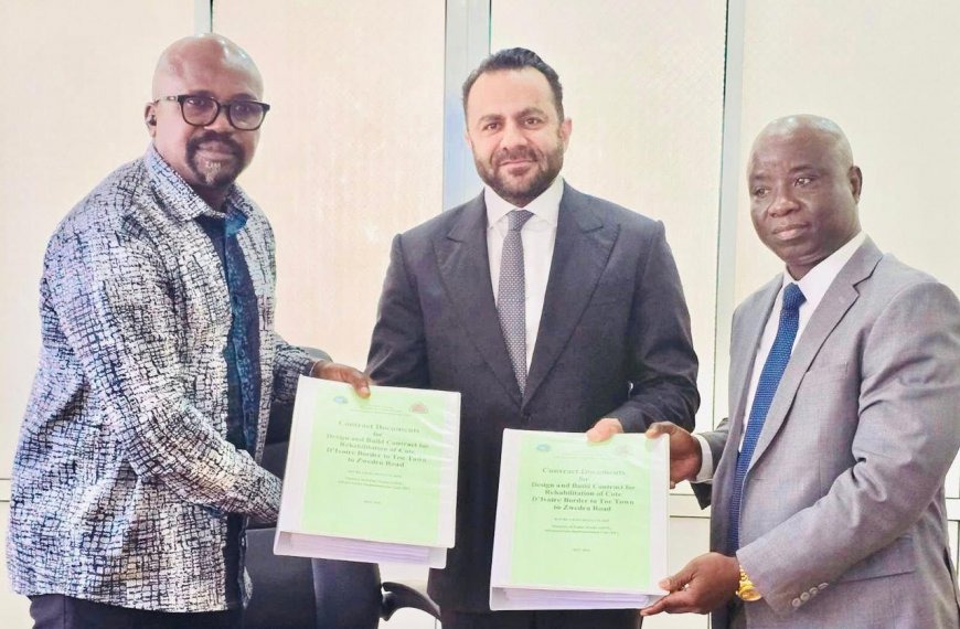 GoL Signs Landmark Road Construction Agreement to Boost Connectivity with Neighboring Ivory Coast