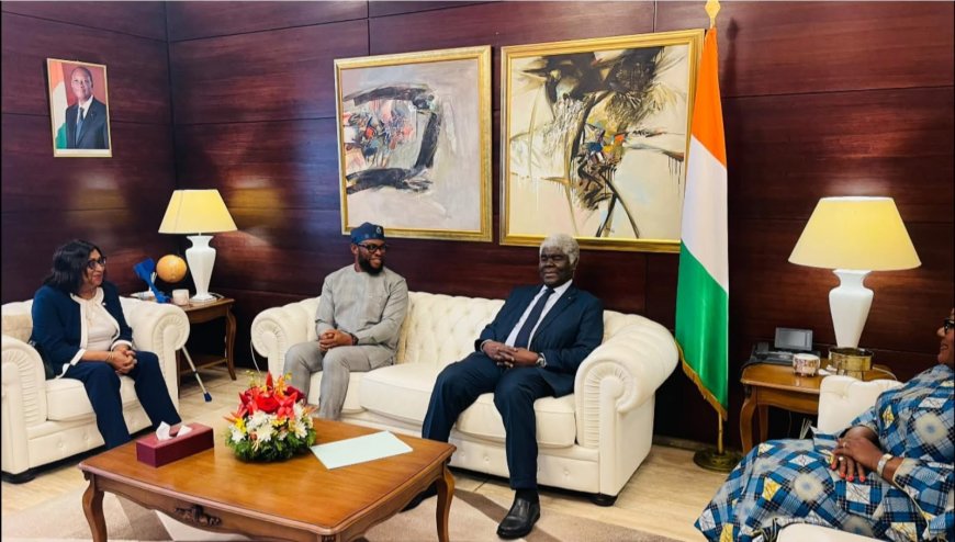 Dr. Josiah Joekai Meets Ivorian Prime Minister, Conveys President Boakai’s Message on Regional Cooperation