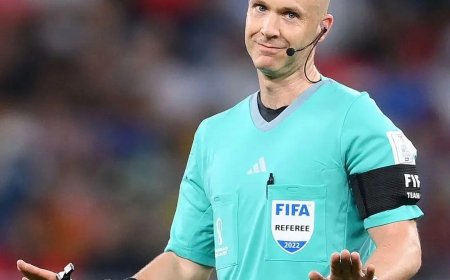 "A Whistle Falls Silent: Anthony Taylor Retires After Two Decades at the Heart of World Football"