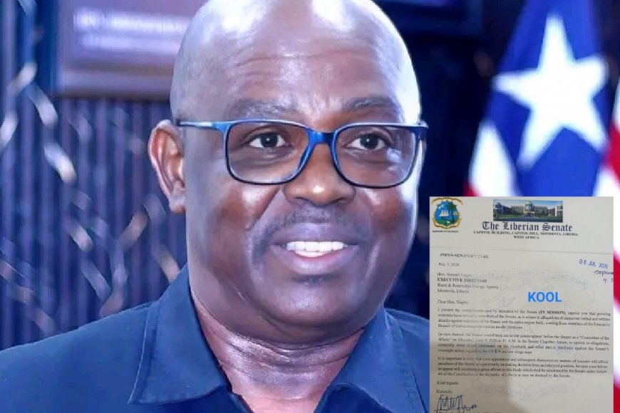 Liberian Senate Summons RREA Director Over Social Media Comments on Drug Probe