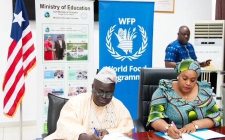 Liberia, WFP Sign Two-Year Agreement to Strengthen National School Feeding Programme