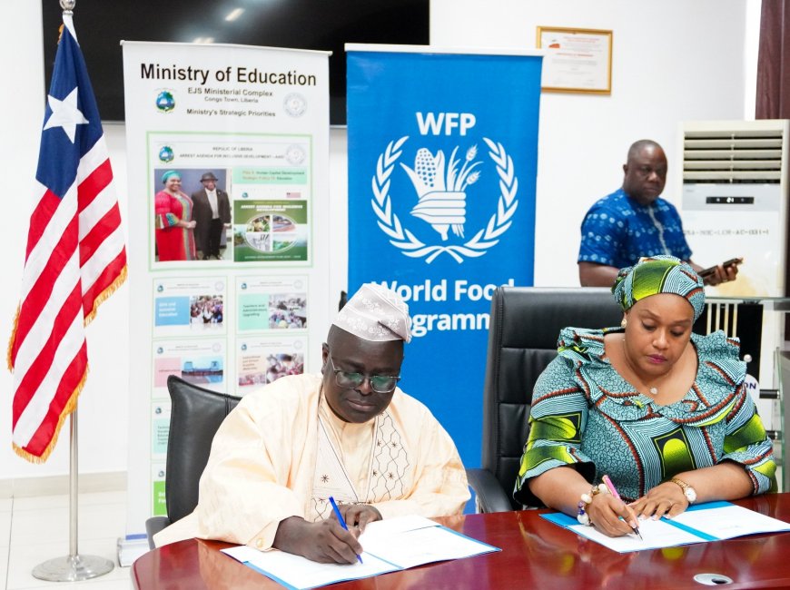 Liberia, WFP Sign Two-Year Agreement to Strengthen National School Feeding Programme