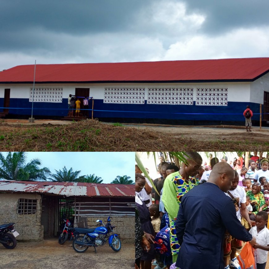 No More Mud-Classroom Struggle: Rep. Wongbe Brings New Hope To Volay School children