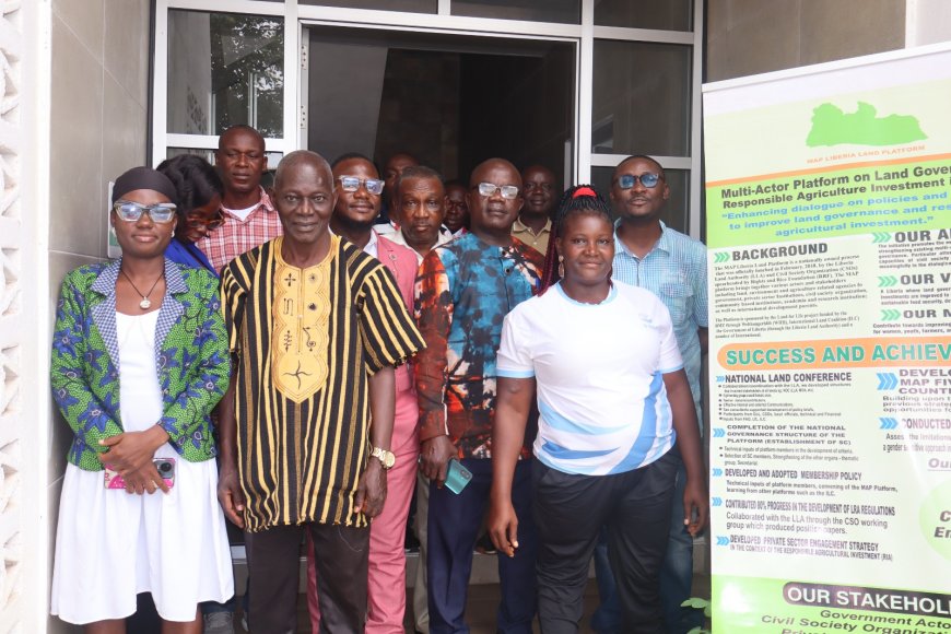 New MAP Steering Committee Takes Charge of Liberia’s Land Governance Agenda