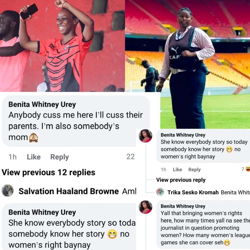 “Anybody Cus Me Here, I’ll Cus Their Parents”  Benita Urey Fires Warning Amid Female Journalist Controversy