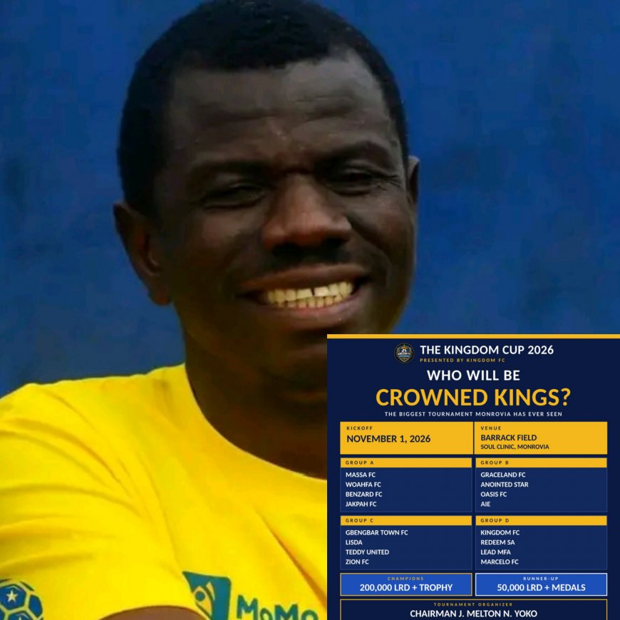 Kingdom Cup Offers LRD 200,000 Prize as 16 Third and Fourth Division Teams Prepare for Pre-Season Showdown